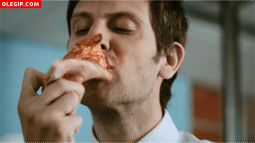 GIF: Comiendo pizza