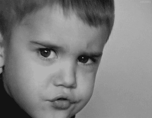 GIF: Justin Bieber de pequeño