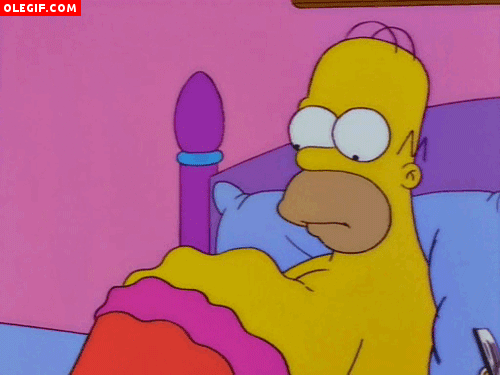 GIF: Movimientos en la tripa de Homer (Los Simpson)