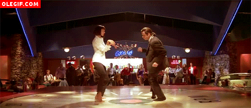 GIF: Vincent y Mia bailando (Pulp Fiction)