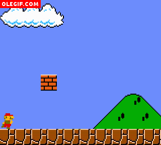 GIF: Super Mario se ha comido una seta venenosa