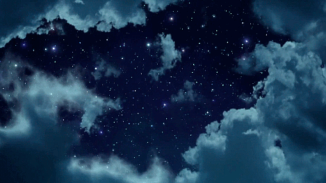 GIF: Mira como se mueven las nubes bajo un cielo estrellado