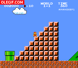 GIF: Mario Bros está en baja forma
