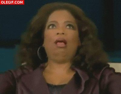 GIF: A Oprah le ha dado un telele o es que está en modo vibrador