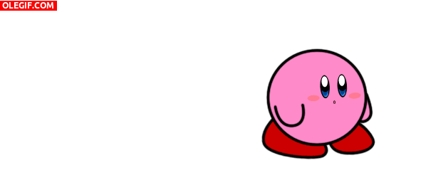 GIF: Pero qué bien baila Kirby