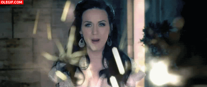GIF: Katy Perry mostrando sus superpoderes