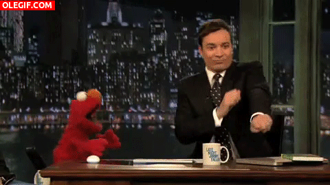 GIF: Qué bien bailan Jimmy Fallon y Elmo