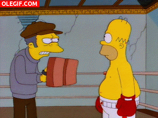 GIF: Homer Simpson no mata ni a una mosca