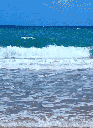 GIF: Las olas del mar en movimiento