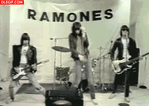GIF: Ramones en conciero
