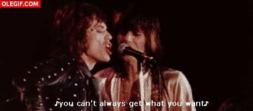 GIF: Mick Jagger cantando en un concierto