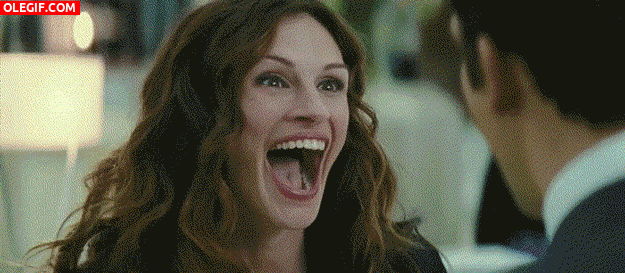 GIF: La gran boca de Julia Roberts