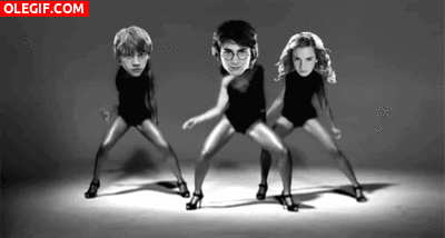 GIF: Harry, Ron y Hermione bailando "Single Ladies"