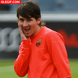 GIF: La cara bonita de Leo Messi