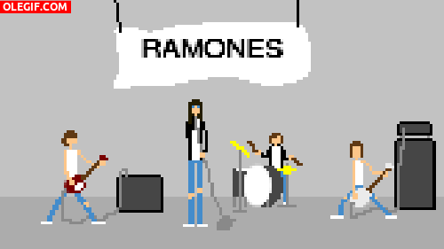 GIF: Ramones en movimiento