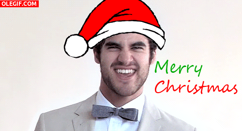 GIF: Darren Criss te desea "Feliz Navidad"