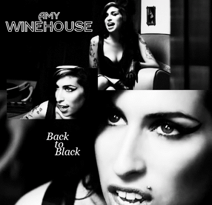 GIF: Amy Winehouse cantando "Back to Black"