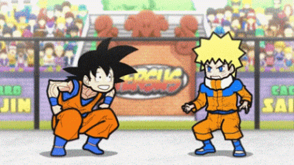GIF: Goku peleando contra Naruto (Gif #3165)