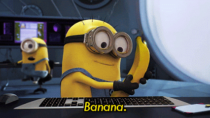 GIF: A este Minion le gustan las bananas