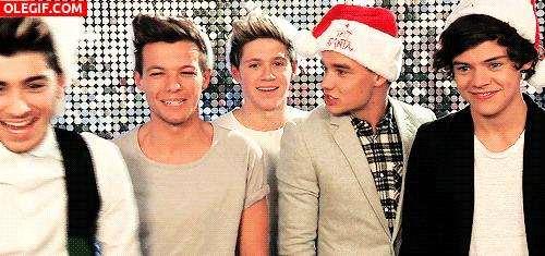 GIF: Los One Direction te desean ¡Feliz Navidad!
