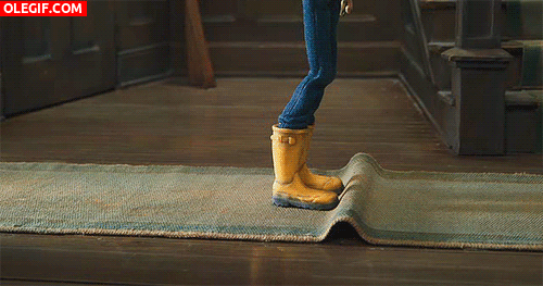 GIF: Bailando sobre la alfombra
