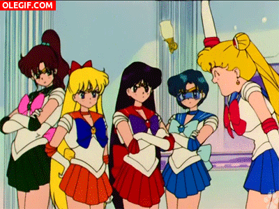 GIF: Las chicas de Sailor Moon