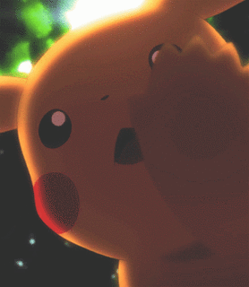 GIF: Pikachu te saluda