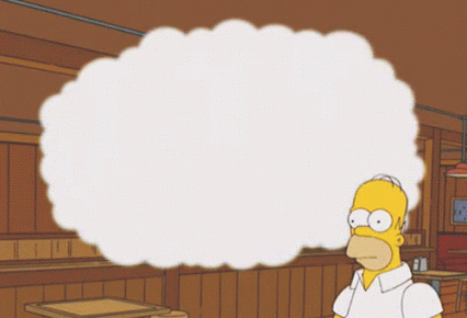GIF: Homer soñando despierto