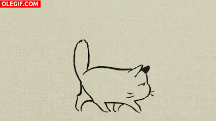 GIF: Un gato con mucho sueño