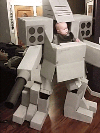 GIF: El bebé robot