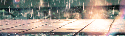 GIF: Lluvia chocando en el suelo