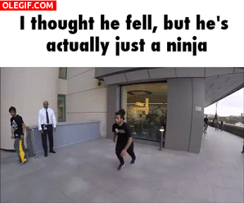 GIF: Un ninja callejero