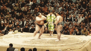 GIF: Bailarina de sumo