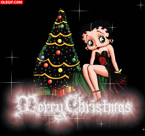 GIF: Feliz Navidad con Betty Boop