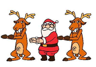 GIF: El bailecito de Papá Noel