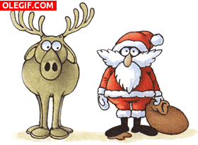 GIF: Rudolph es un bromista