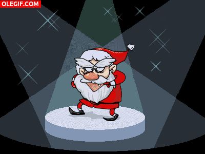 GIF: Papá Noel es muy marchoso
