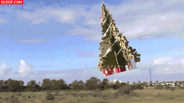 GIF: Árbol de Navidad teledirigido