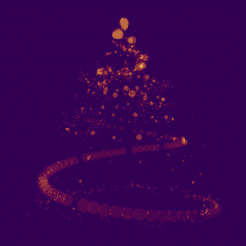 GIF: Árbol de Navidad en movimiento