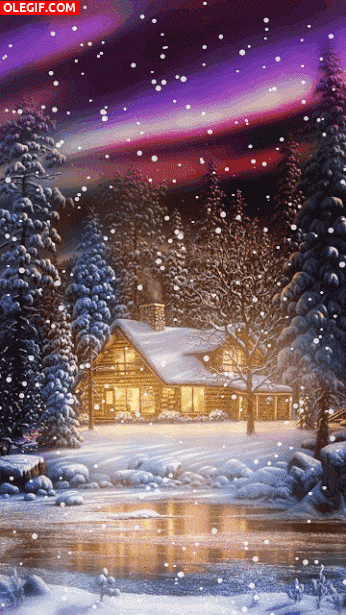 GIF: Nevando Navidad
