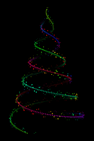 GIF: Brillante árbol de Navidad