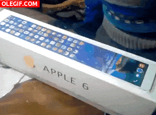 GIF: Unboxing del Apple 6