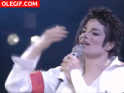 GIF: El beso de Michael Jackson