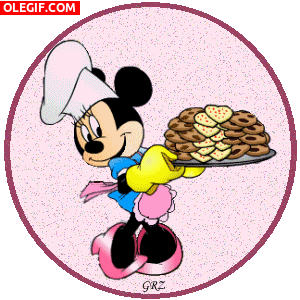 GIF: Minnie Mouse es una gran repostera