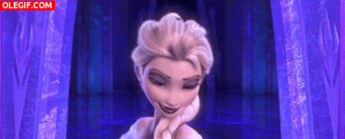 GIF: Elsa cerrando la puerta
