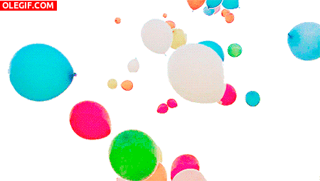 GIF: Globos de colores