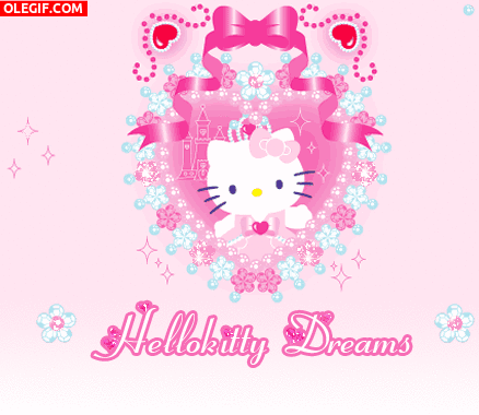 GIF: Soñando con Hello Kitty