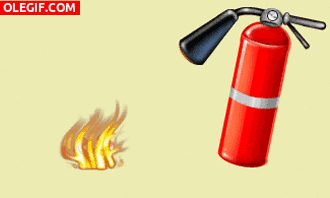 GIF: Apagando el fuego