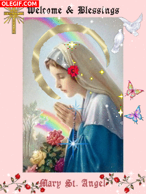 GIF: La hermosa Virgen Maria
