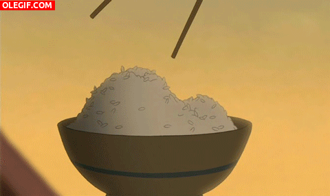 GIF: Mulan comiendo arroz